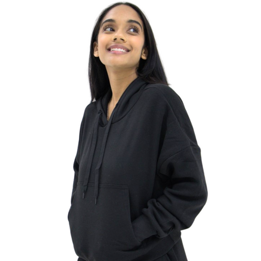 A Unisex Plain Black Tracksuit